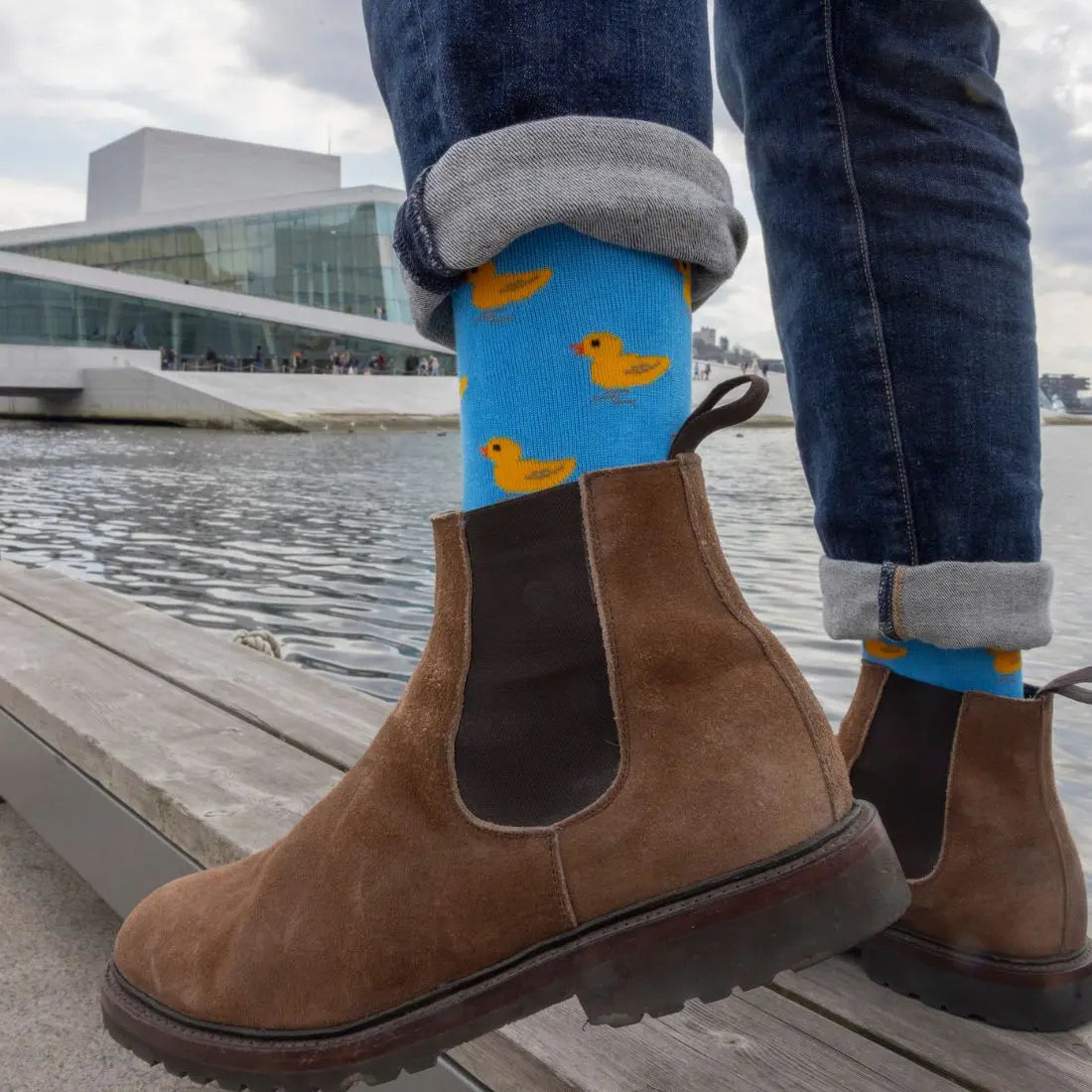 Duck Bamboo Socks Swole Panda