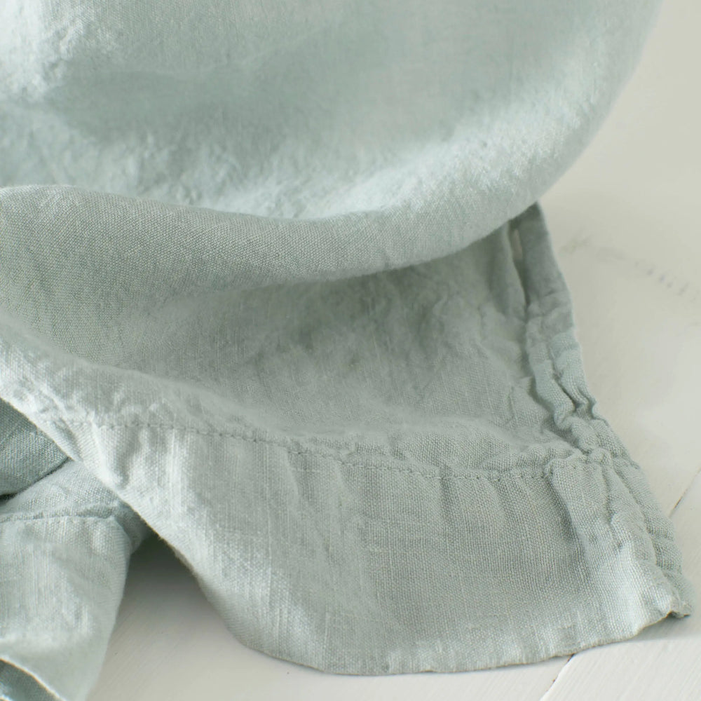 Duck Egg 100% Linen Loop Top Curtain (Single) The Secret Linen Store