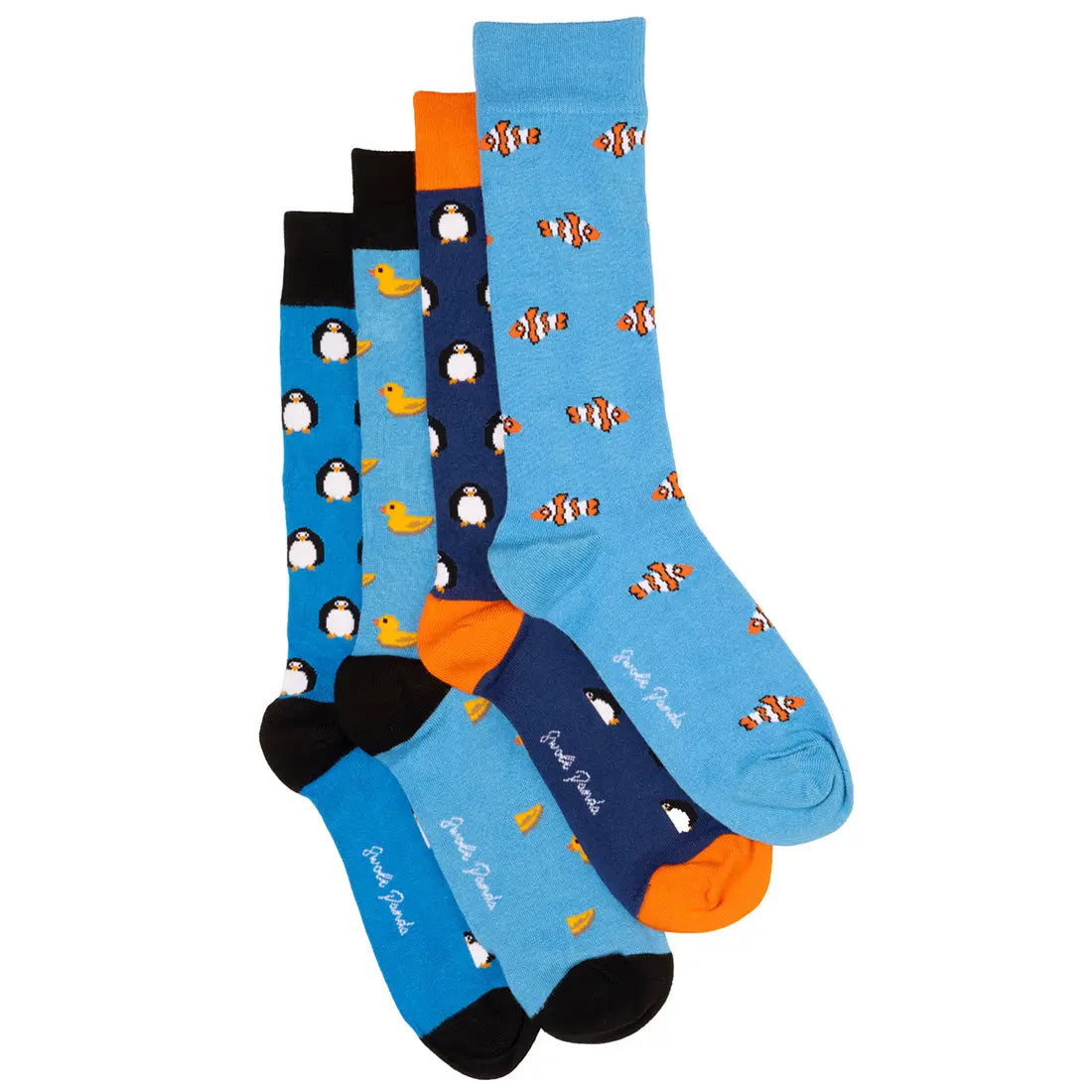 Duck & Penguin Bamboo Sock Bundle - Four Pairs Swole Panda