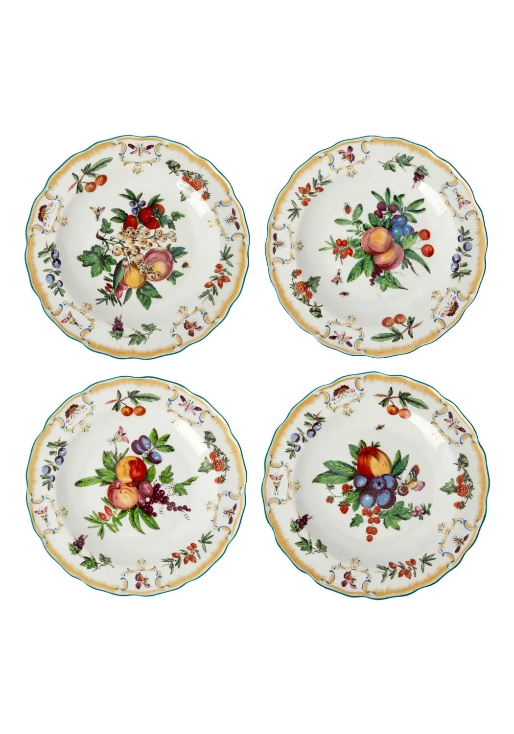 Duke of Gloucester Side/Pudding Plates - Set of 4 Casa by Josephine Jenno