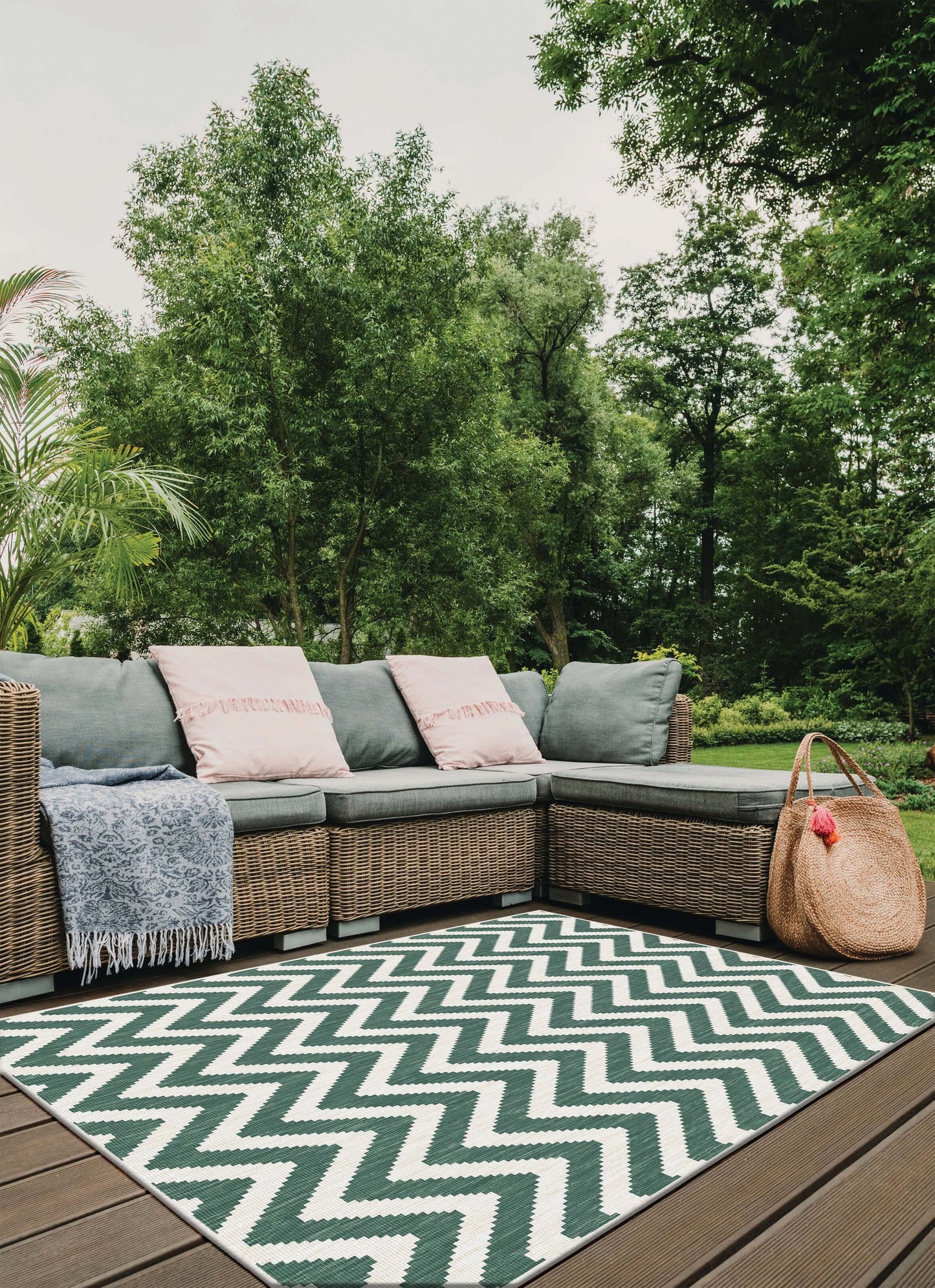 Duo Weave Outdoor Rug Chevron The Rugs