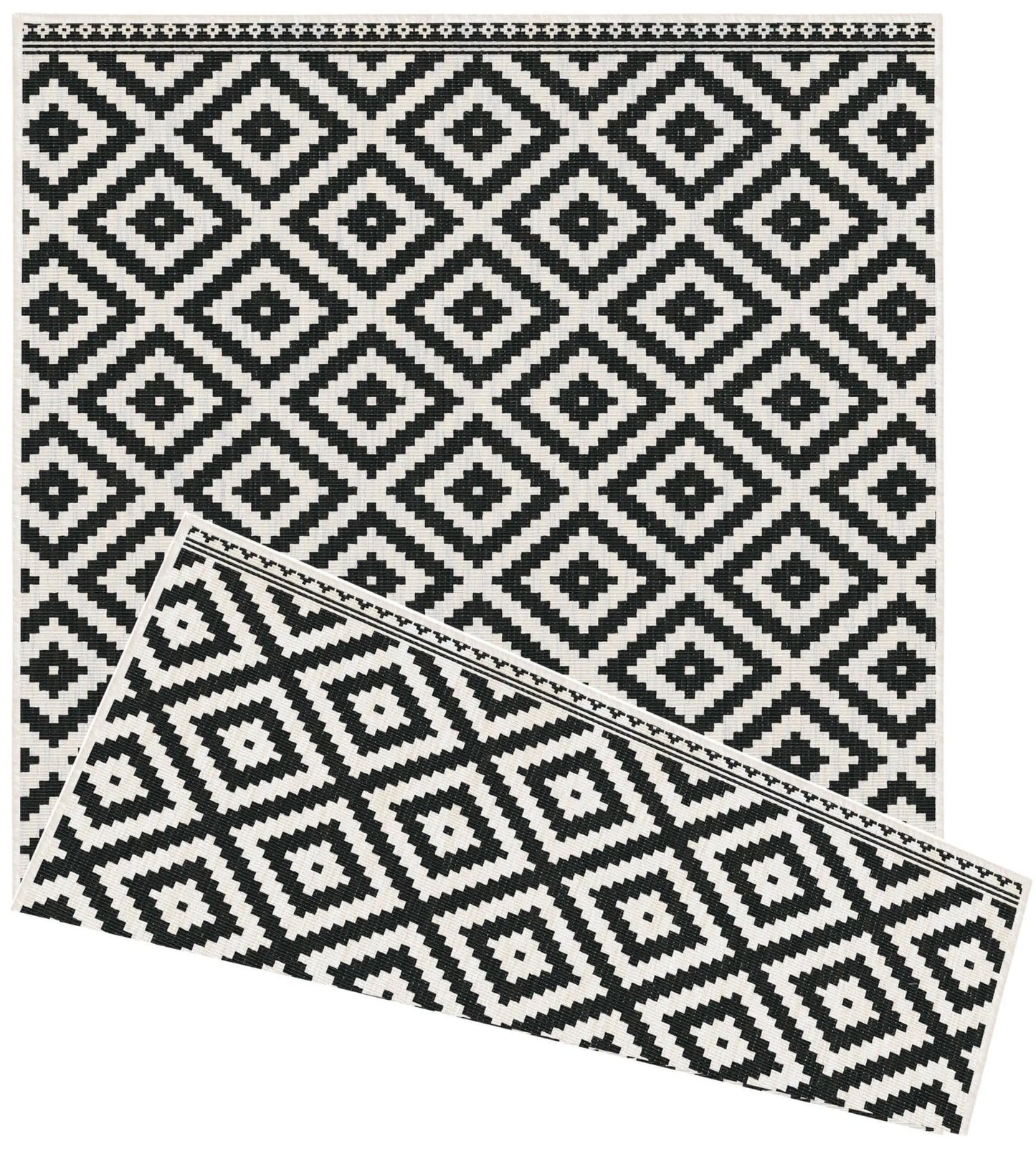 Duo Weave Outdoor Rug Geometric Diamond The Rugs