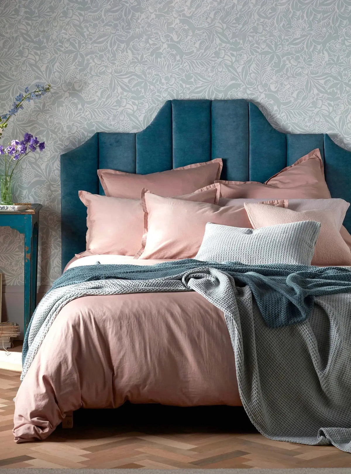 Dusty Pink Super Soft 100% Cotton Bed