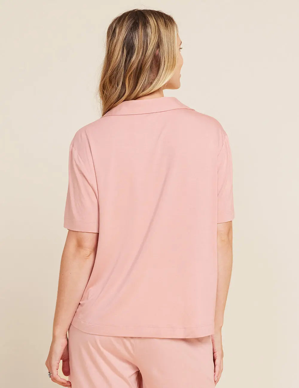 Dusty Pink Women's Goodnight Short Sleeve Sleep Shirt Boody