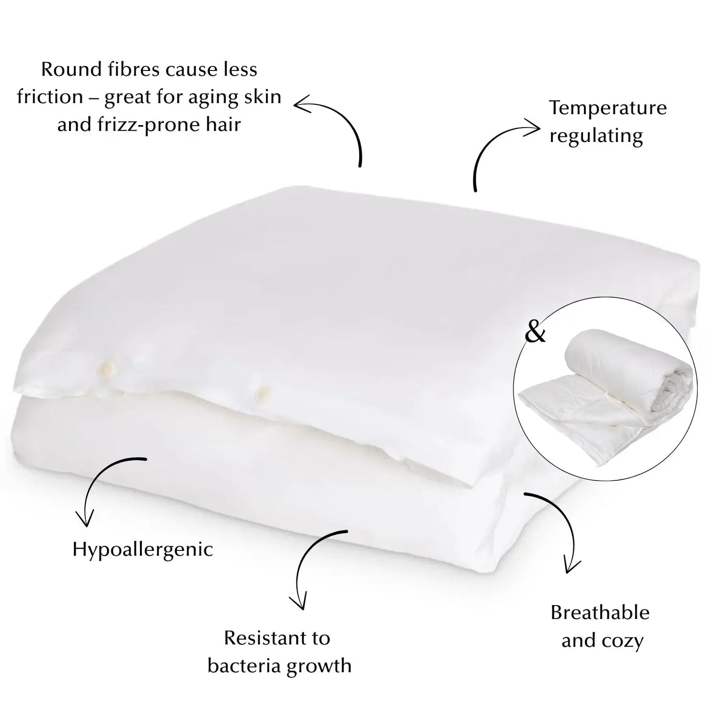 Duvet Upgrade Bundle in White (Eucalyptus & Bamboo) Ethical Bedding™