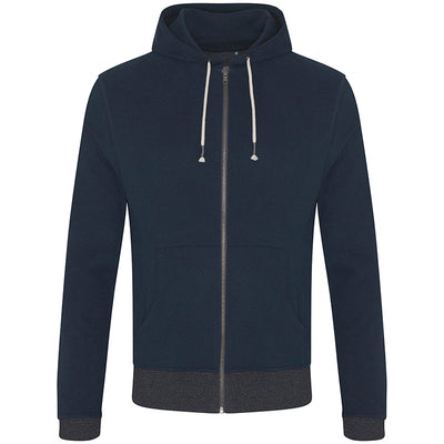 Contrast Zipped Recycled Hoodie Earth Wardrobe