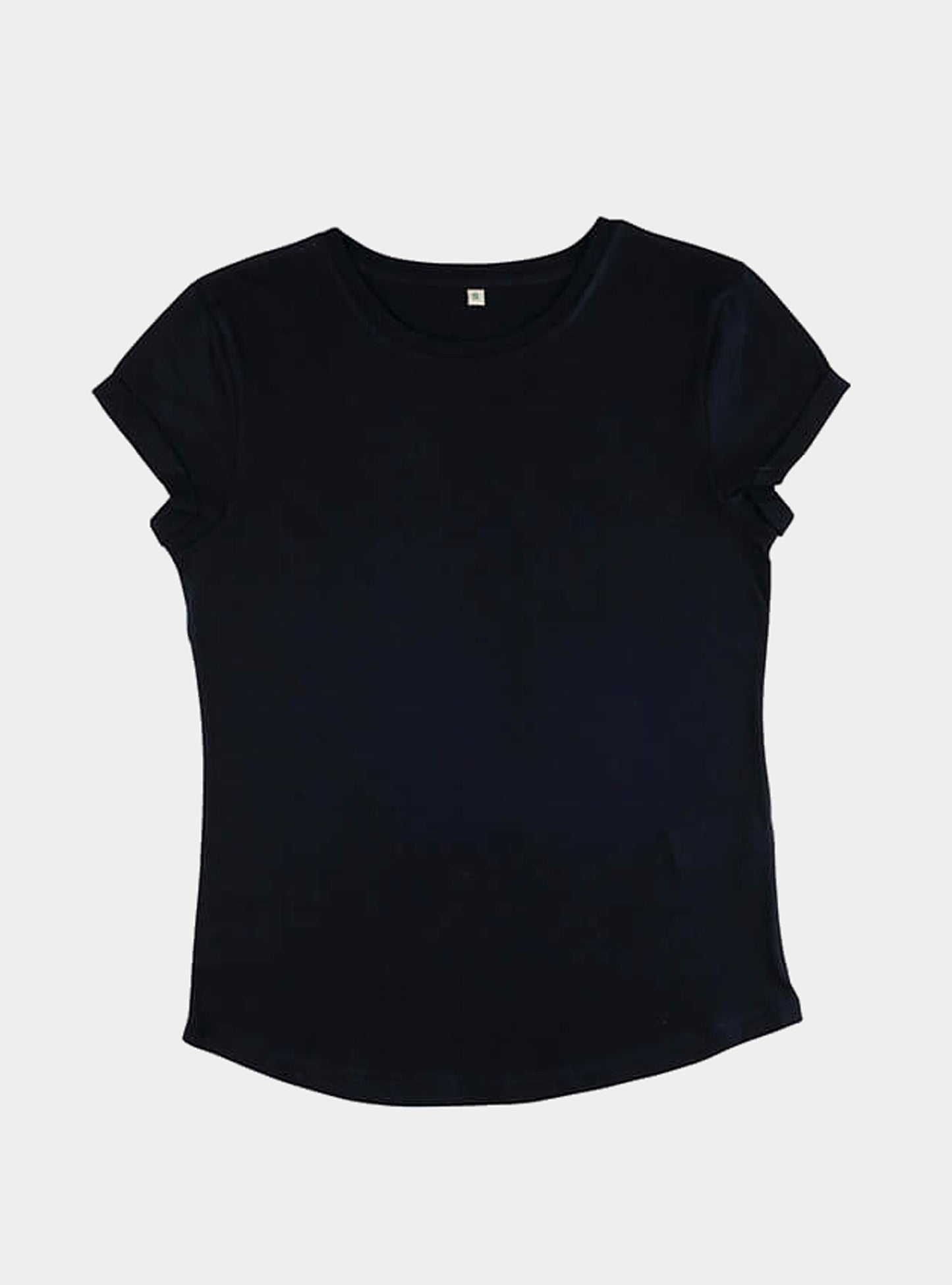 Organic Cotton Rolled Sleeve T-shirt: Womens Earth Wardrobe