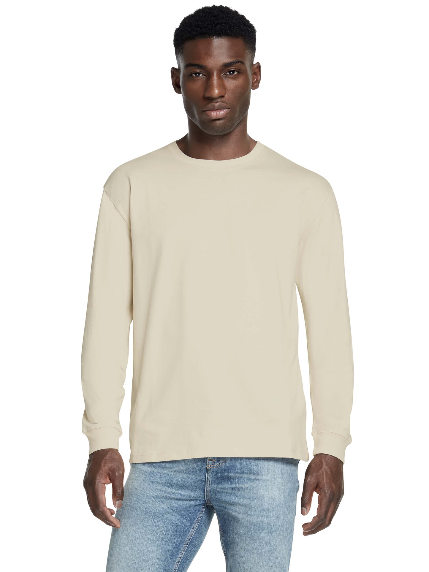 Organic Faded Long Sleeve T-shirt: Mens Earth Wardrobe
