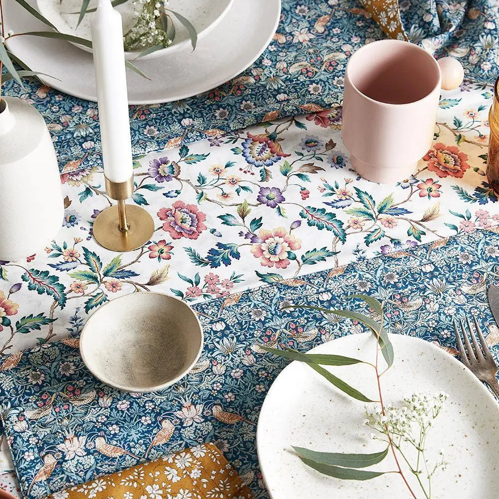 EVA BELLE & STRAWBERRY THIEF Liberty Reversible Stitch Placemat Coco & Wolf