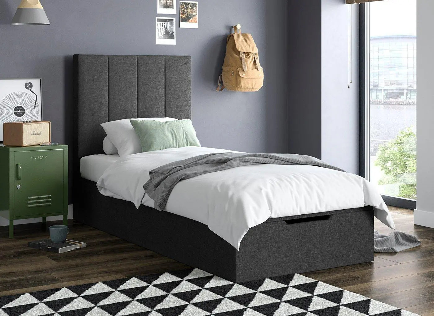 Ealing Ottoman Bed Frame - Grey – Myza