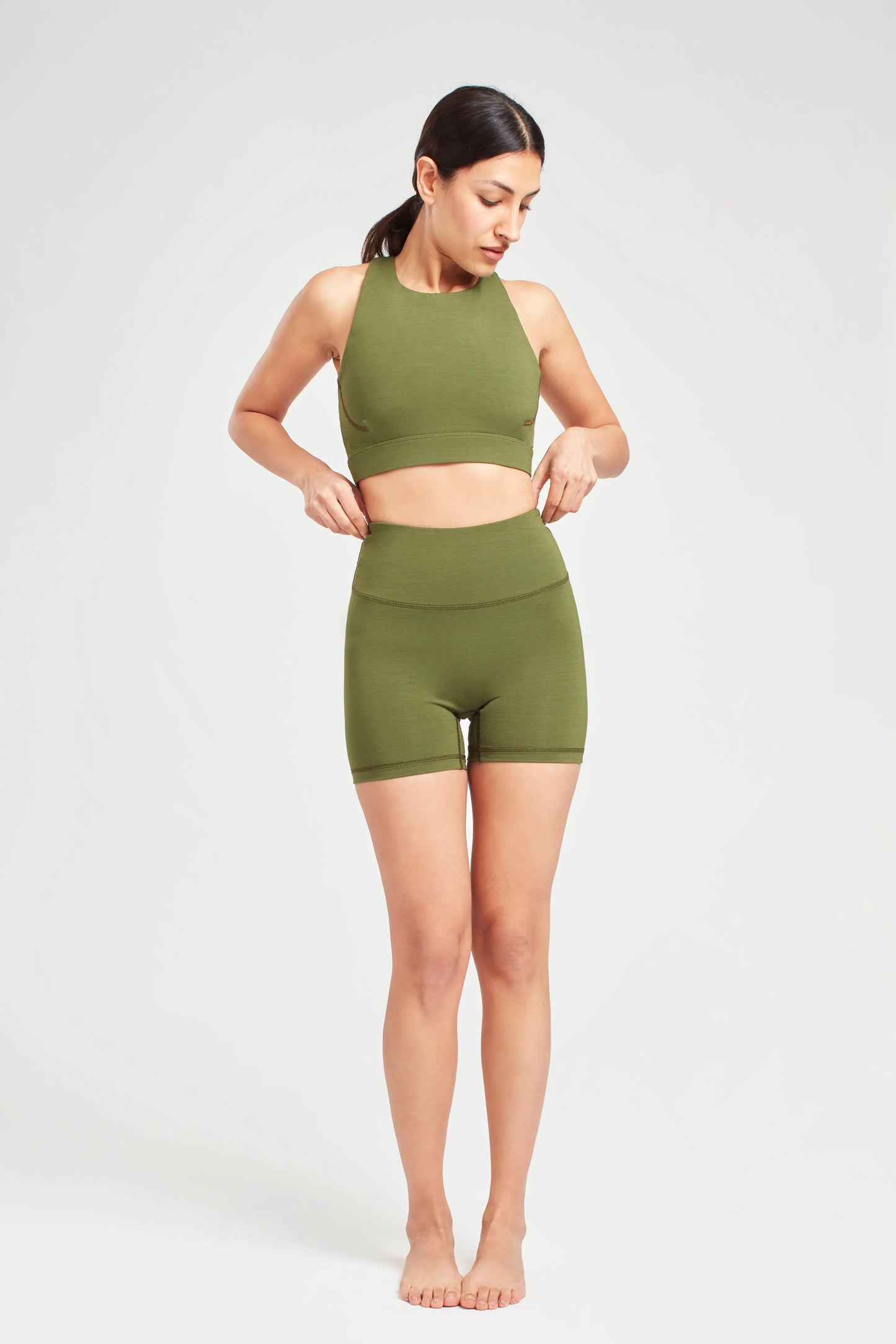 Earth Khaki Short Biker Shorts Sōma Sportswear