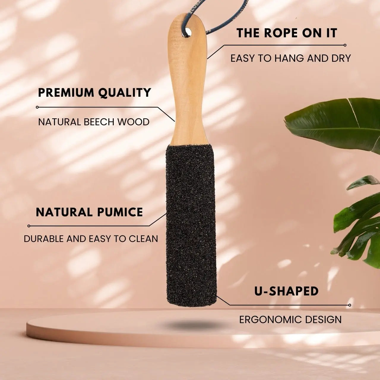 Eco Bath Foot File - Curved Black Pumice Eco Bath London