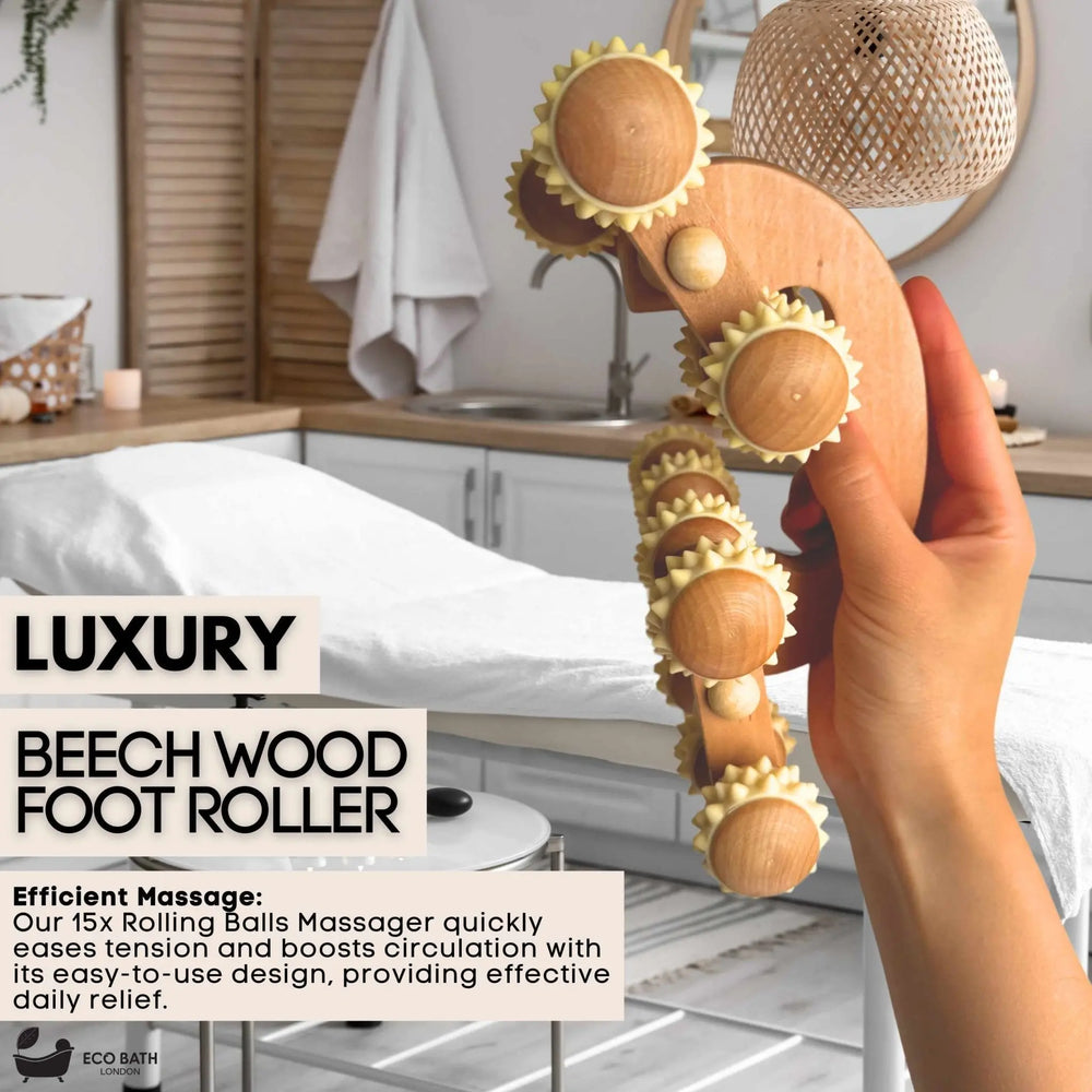 Eco Bath London Deluxe Massager - Natural Wooden Back Massager Eco Bath London