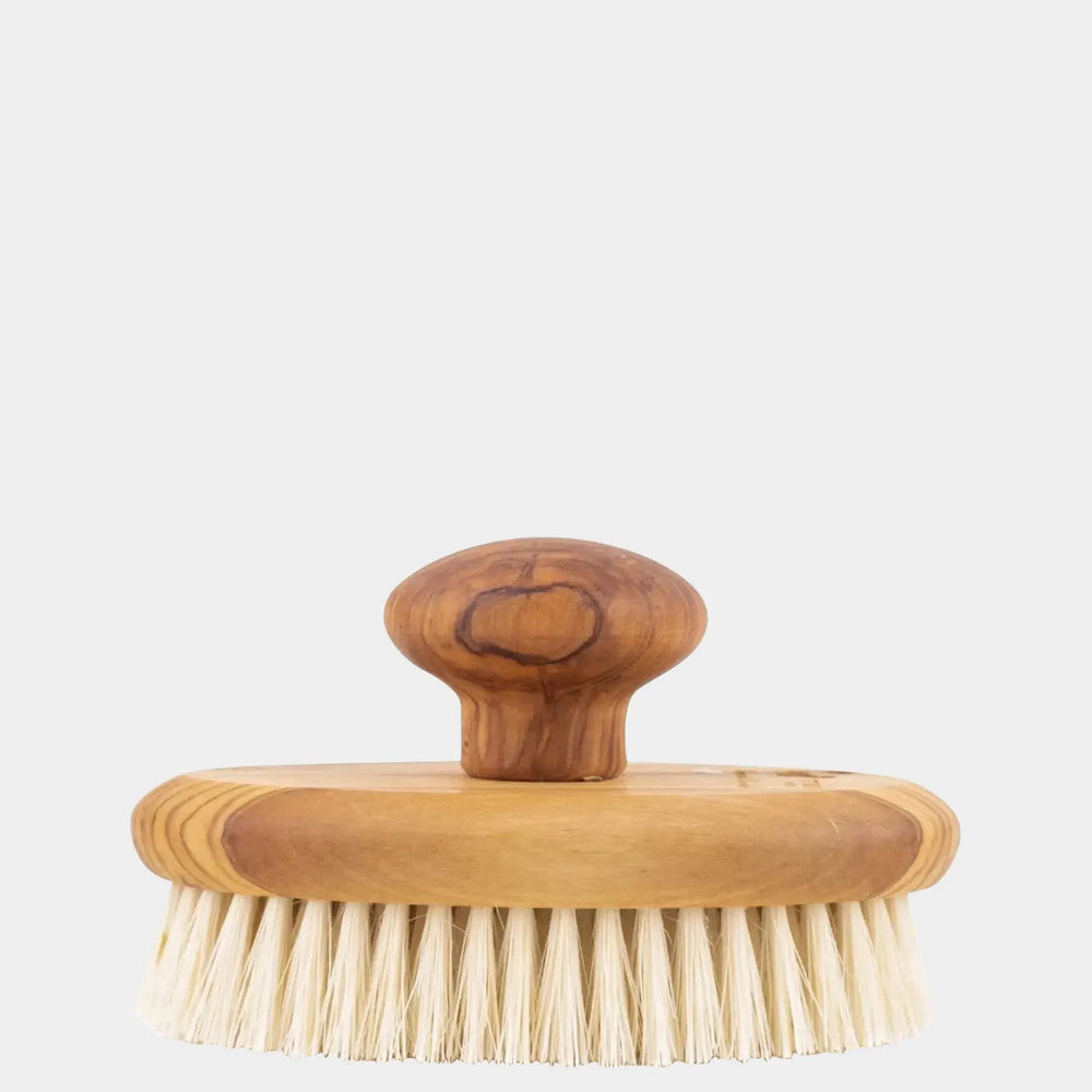 Eco Bath London Natural Sisal Olive Wood Hand Brush - Premium Olive Wood Sisal Hand Brush Eco Bath London