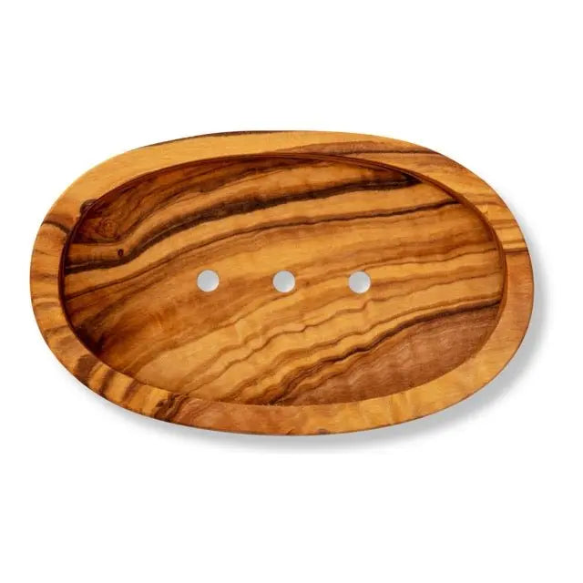 Eco Bath London Olive Wood Oval Soap Dish Eco Bath London