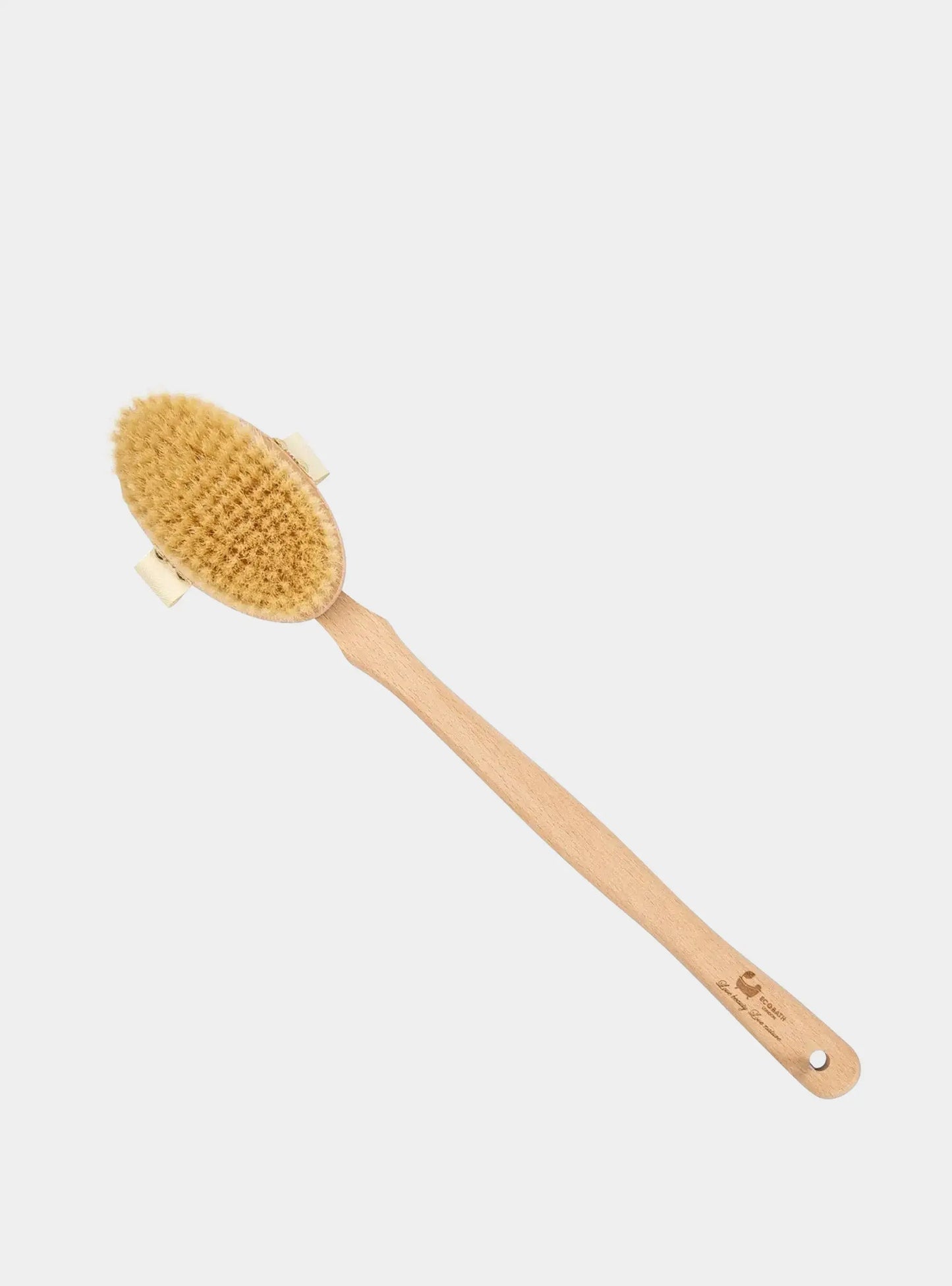 Eco Bath Natural Bristle Body Brush Detachable with Soft Bristles Eco Bath London