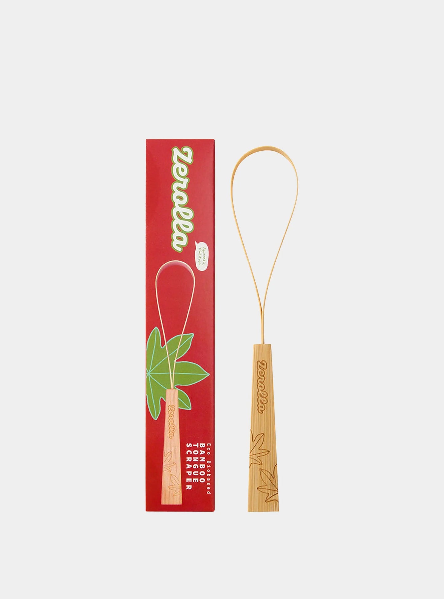 Eco Biobased Bamboo Tongue Scraper Zerolla
