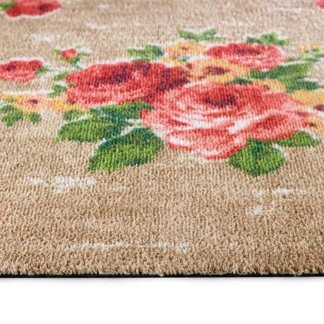 Eco-Friendly Washable Floral Mat The Rugs