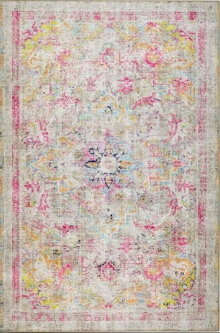 Eco-Washable Multicolour Rug Vintage Design The Rugs