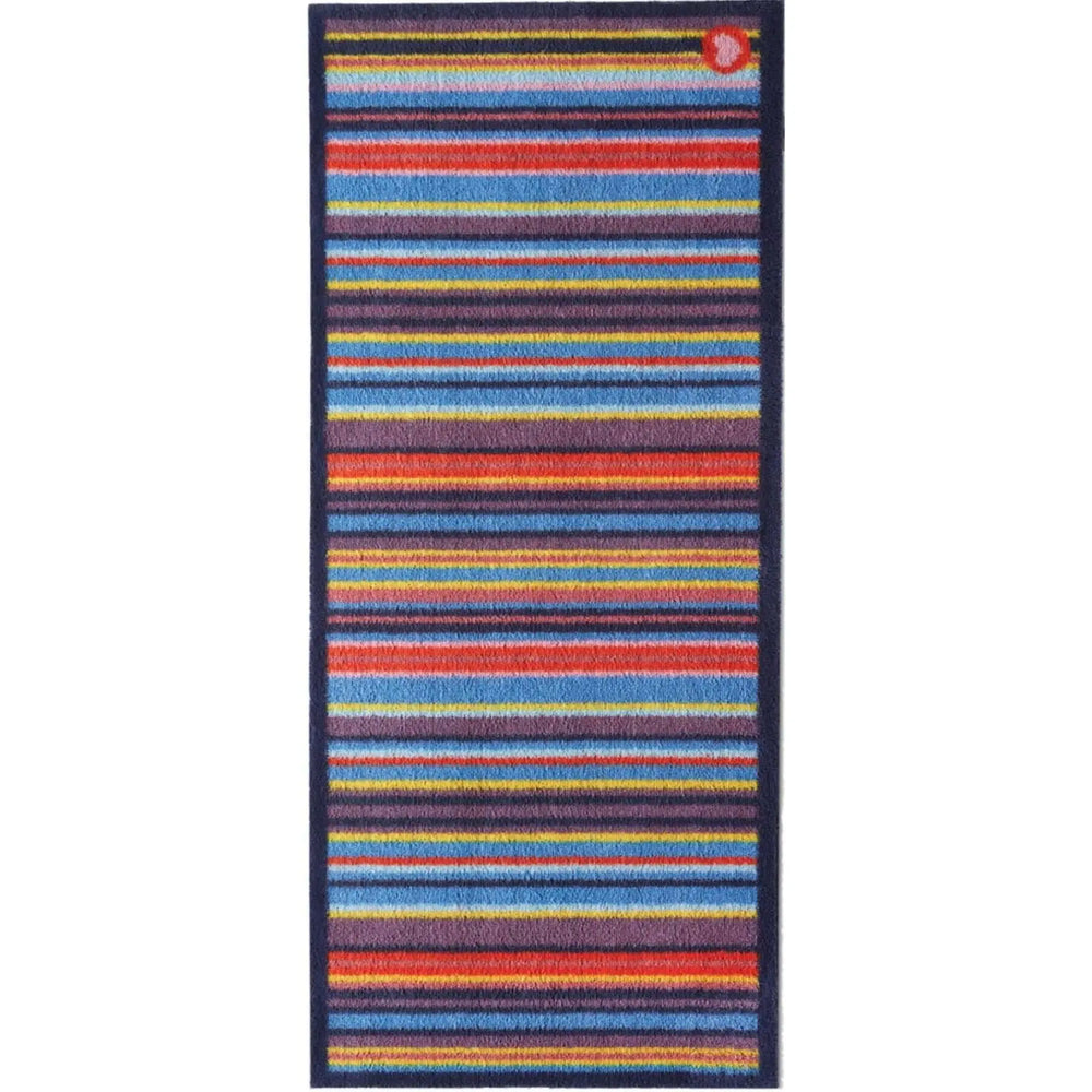Eco-Washable Striped Mat Multicolour The Rugs