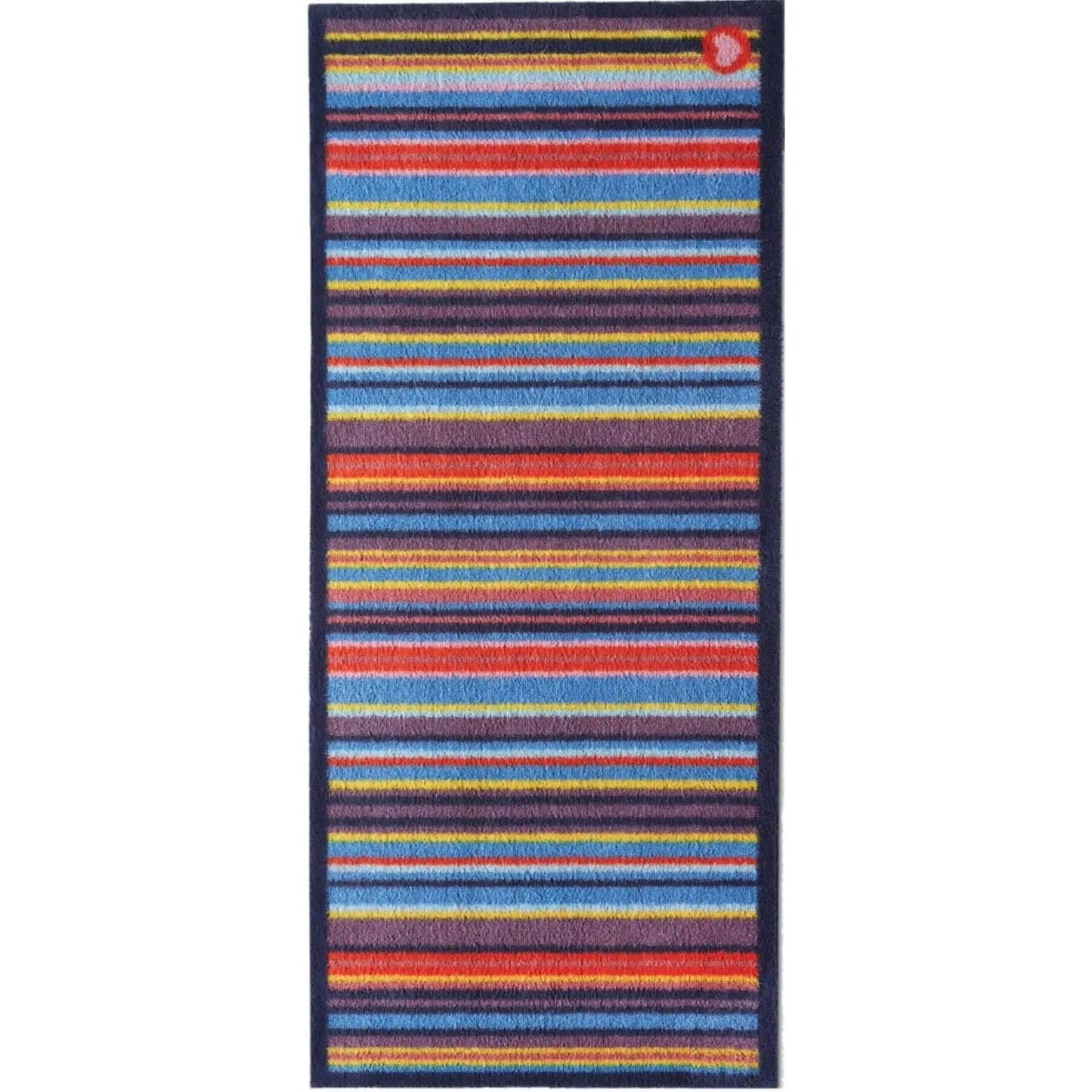 Eco-Washable Striped Mat Multicolour The Rugs