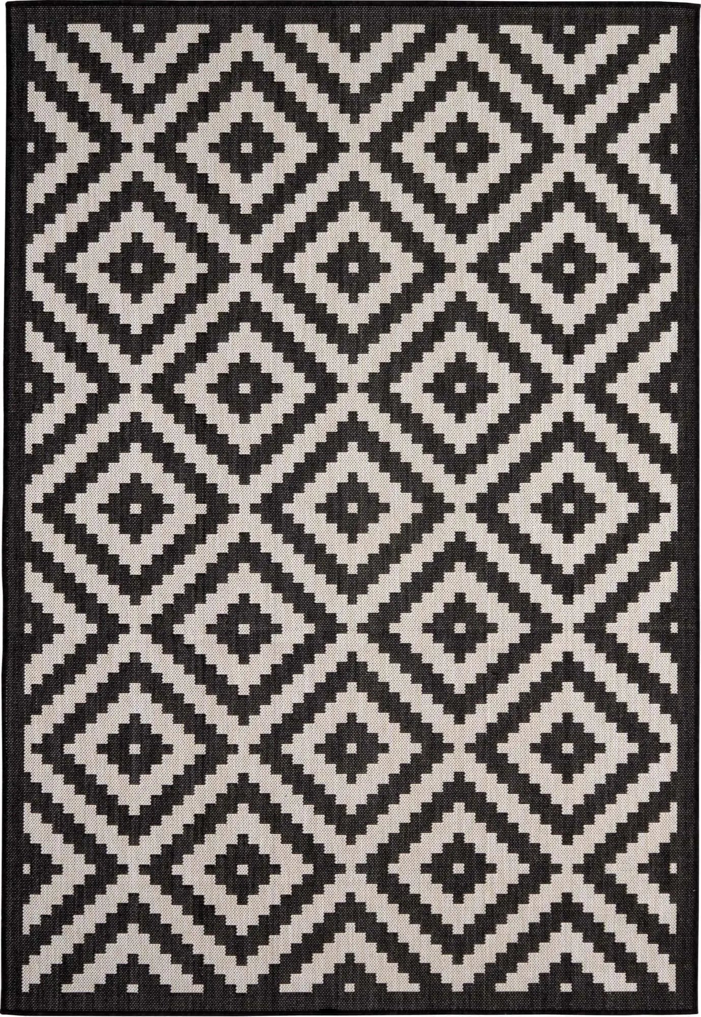 Ecology Outdoor Rug Black | 100bl The Rugs
