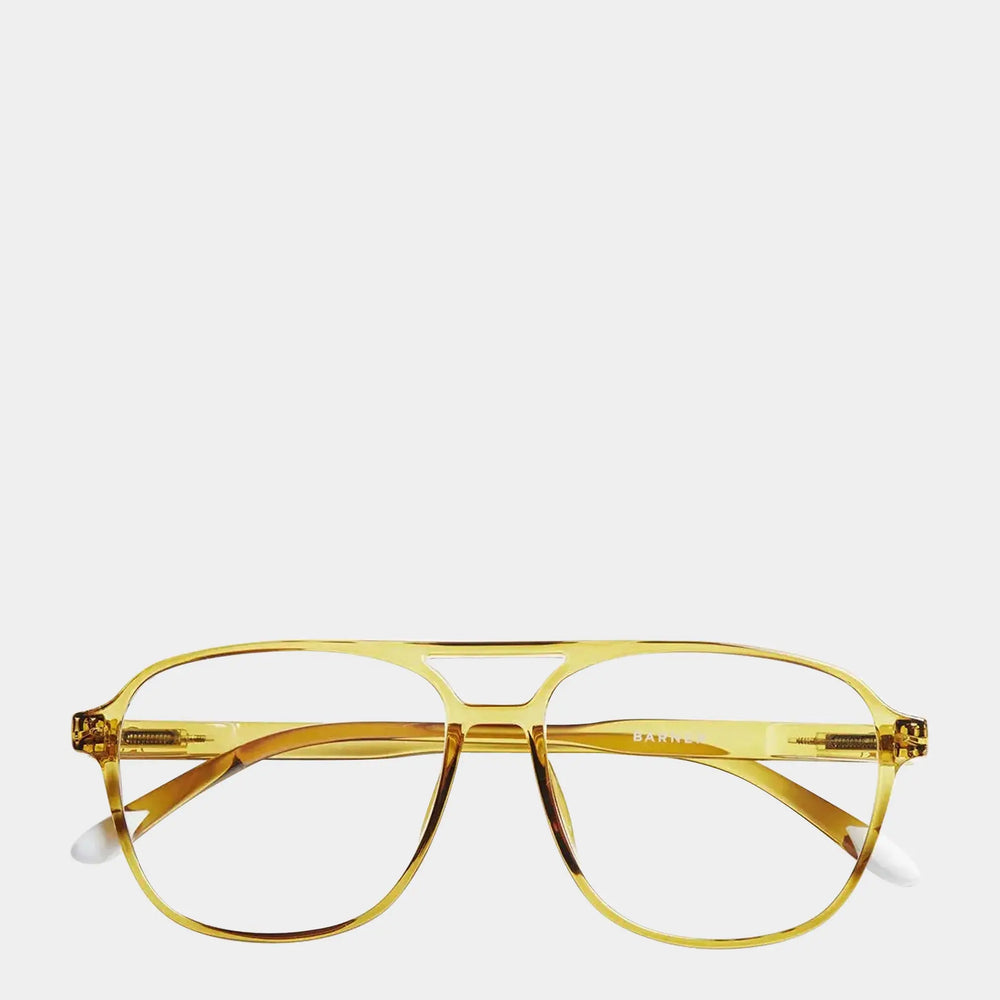 Ecru Olive Brad Glossy Glasses Barner