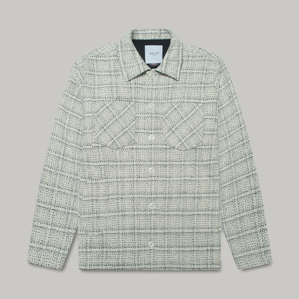 Bart Frame Overshirt - Ecru / Black Wear London