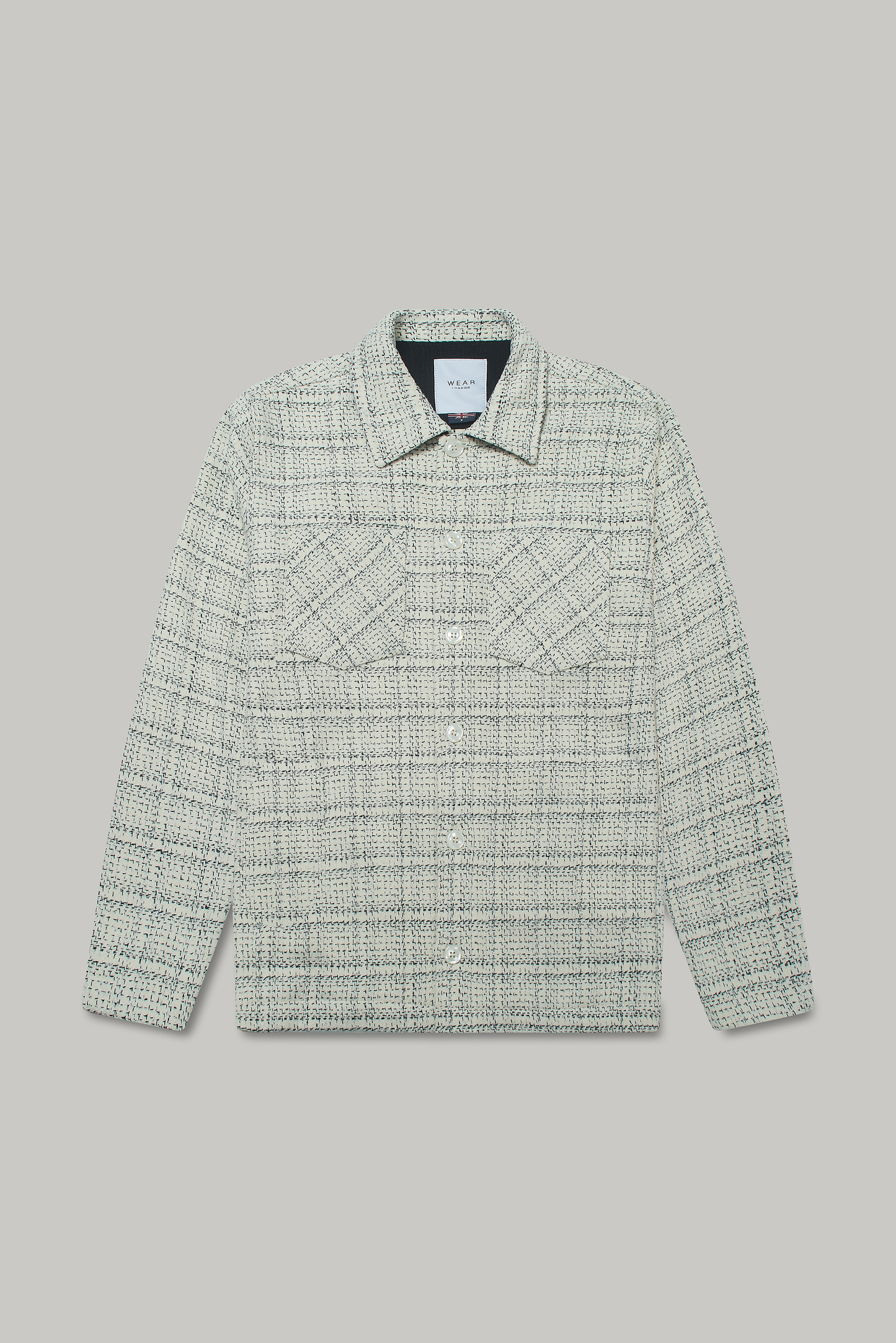 Bart Frame Overshirt - Ecru / Black Wear London