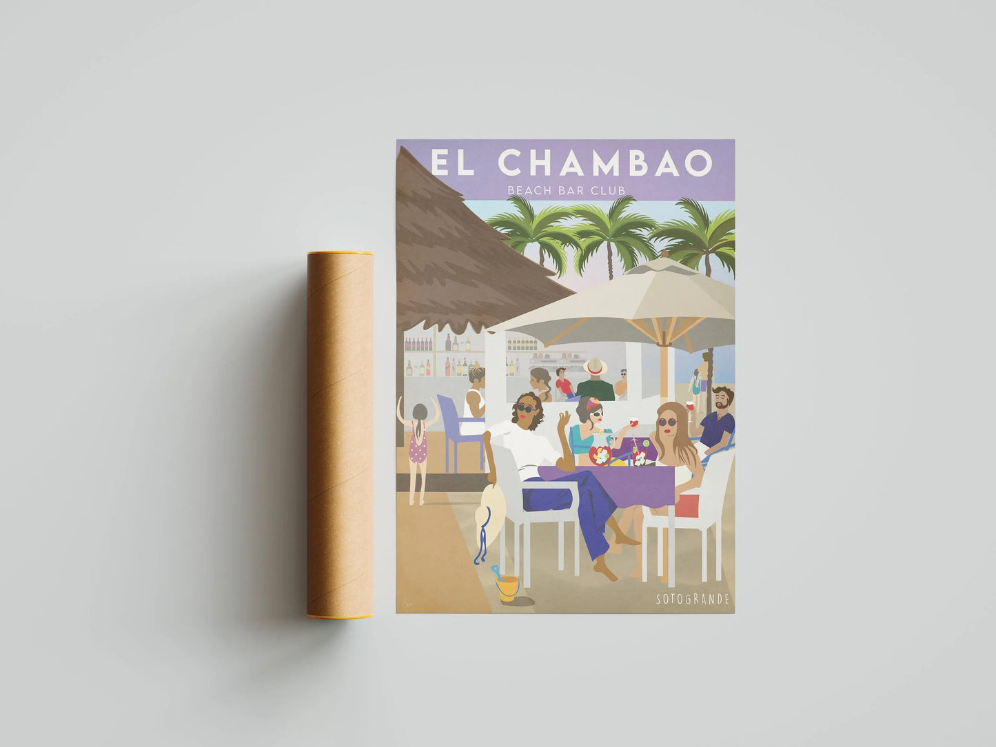 El Chambao Sotogrande Travel art by SAX Doodle