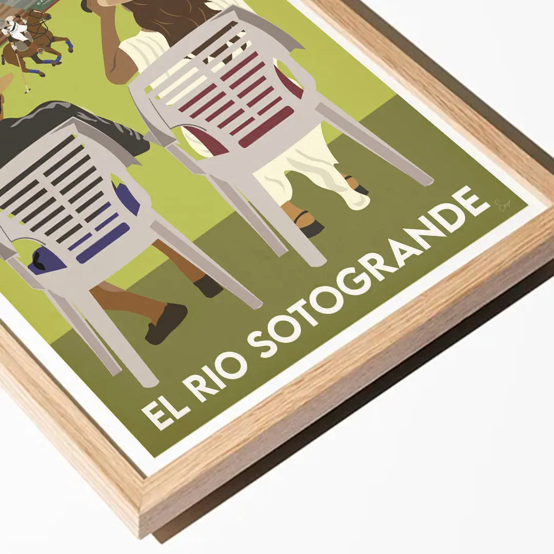 El Rio Sotogrande Travel art by SAX Doodle