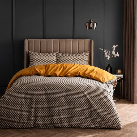 Elea 100% Cotton Duvet Cover and Pillowcase Set Dunelm