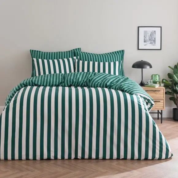 Elements Leighton 100% Cotton Duvet Cover and Pillowcase Set Dunelm