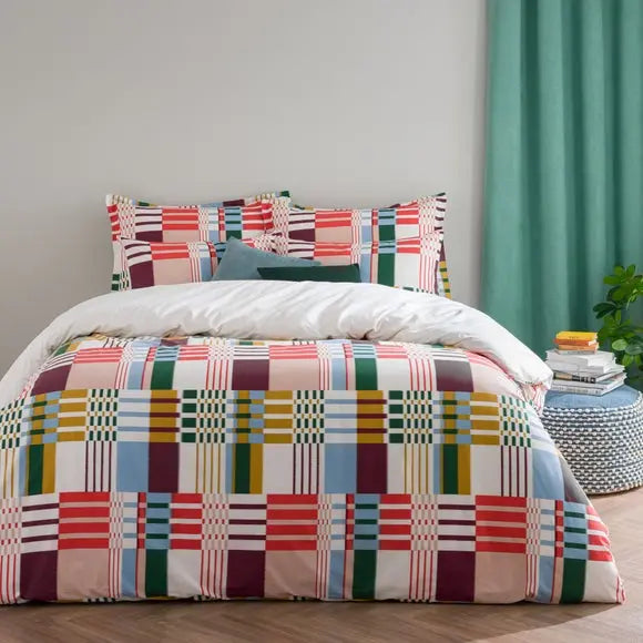 Elements Ryker 100% Cotton Duvet Cover and Pillowcase Set Dunelm