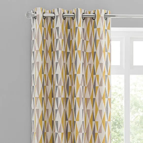 Elements Triangles Eyelet Curtains Dunelm