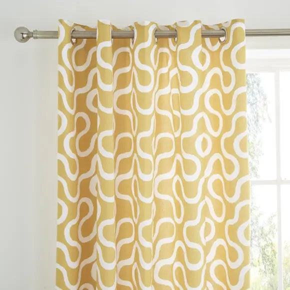 Elements Wiggins Wiggle Blackout Eyelet Curtains Dunelm