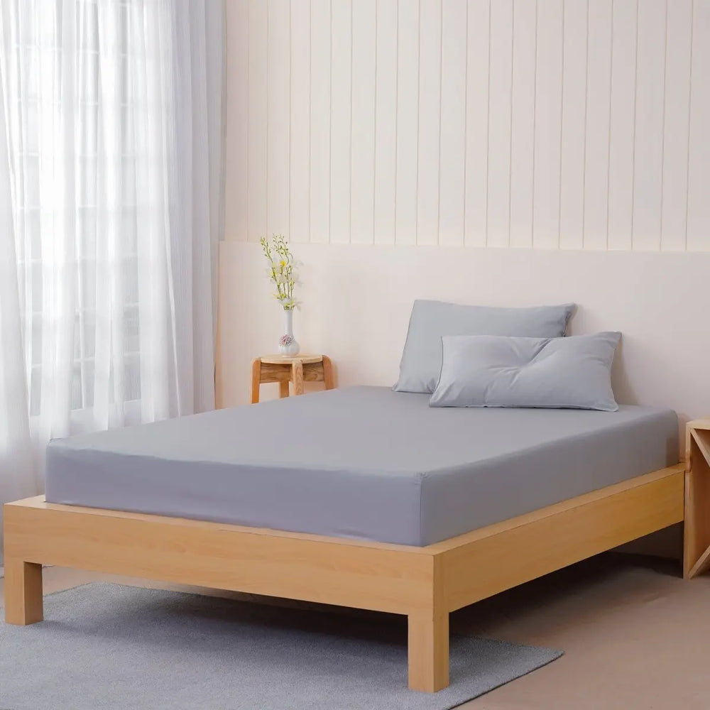 Ella Cotton - Dove Grey Fitted Sheet SHEET STORY