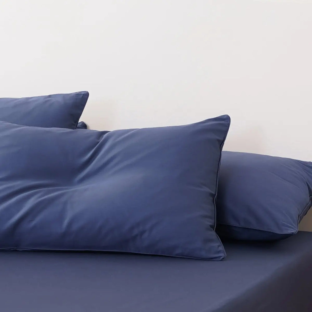 Ella Cotton - Midnight Blue Pillowcases Pair SHEET STORY