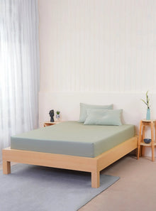 Ella Cotton - Sage Fitted Sheet Sheet Story