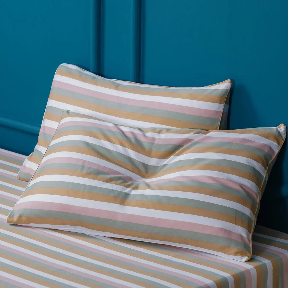 Ella Cotton - Serene Stripe Pillowcases Pair SHEET STORY