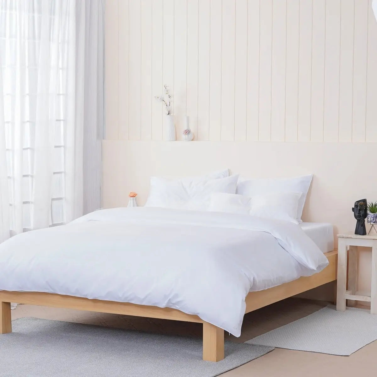 Ella Cotton - White Duvet Cover SHEET STORY