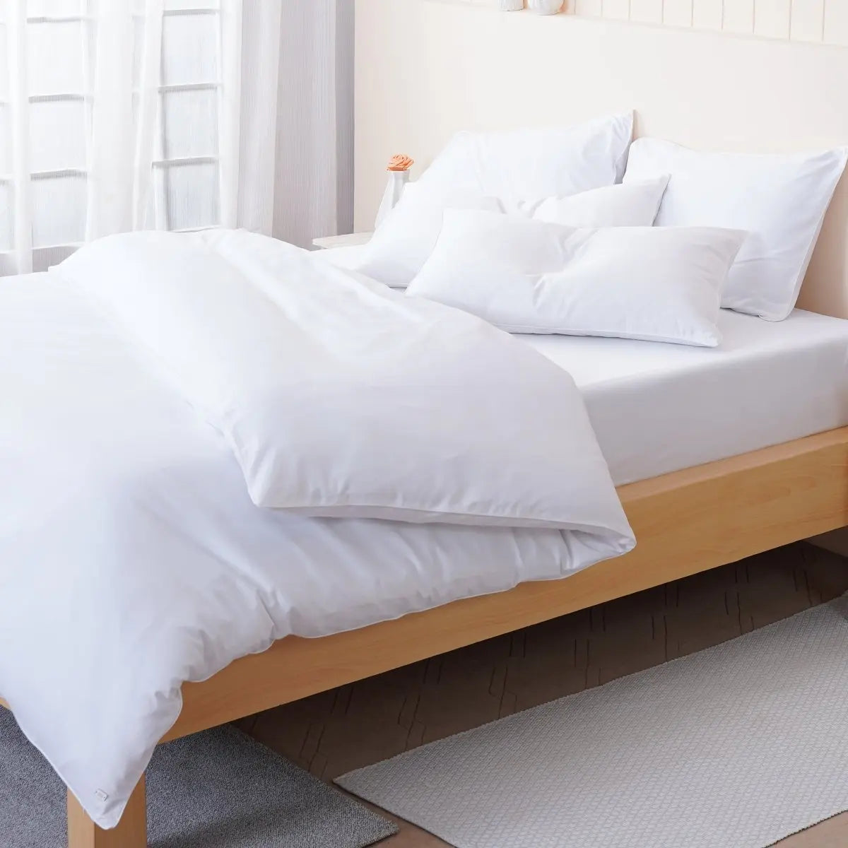 Ella Cotton White Duvet Cover Set SHEET STORY