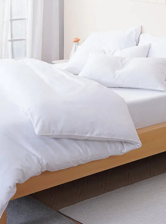 Ella Cotton - White Duvet Cover, Sheet & Pillowcases Set SHEET STORY