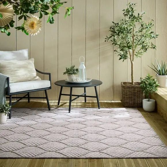 Elm Leaf Indoor Outdoor Rug Dunelm
