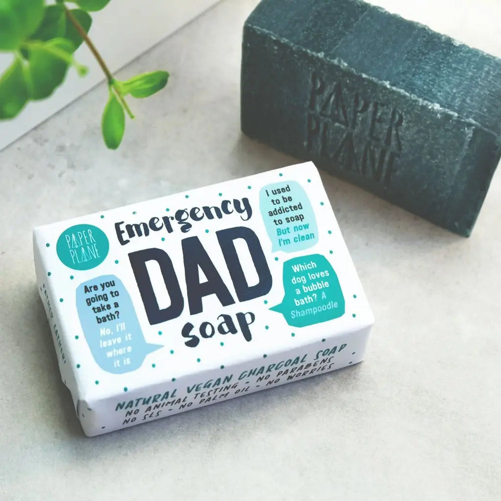 Emergency Dad Soap 100% Natural Vegan Paper Plane