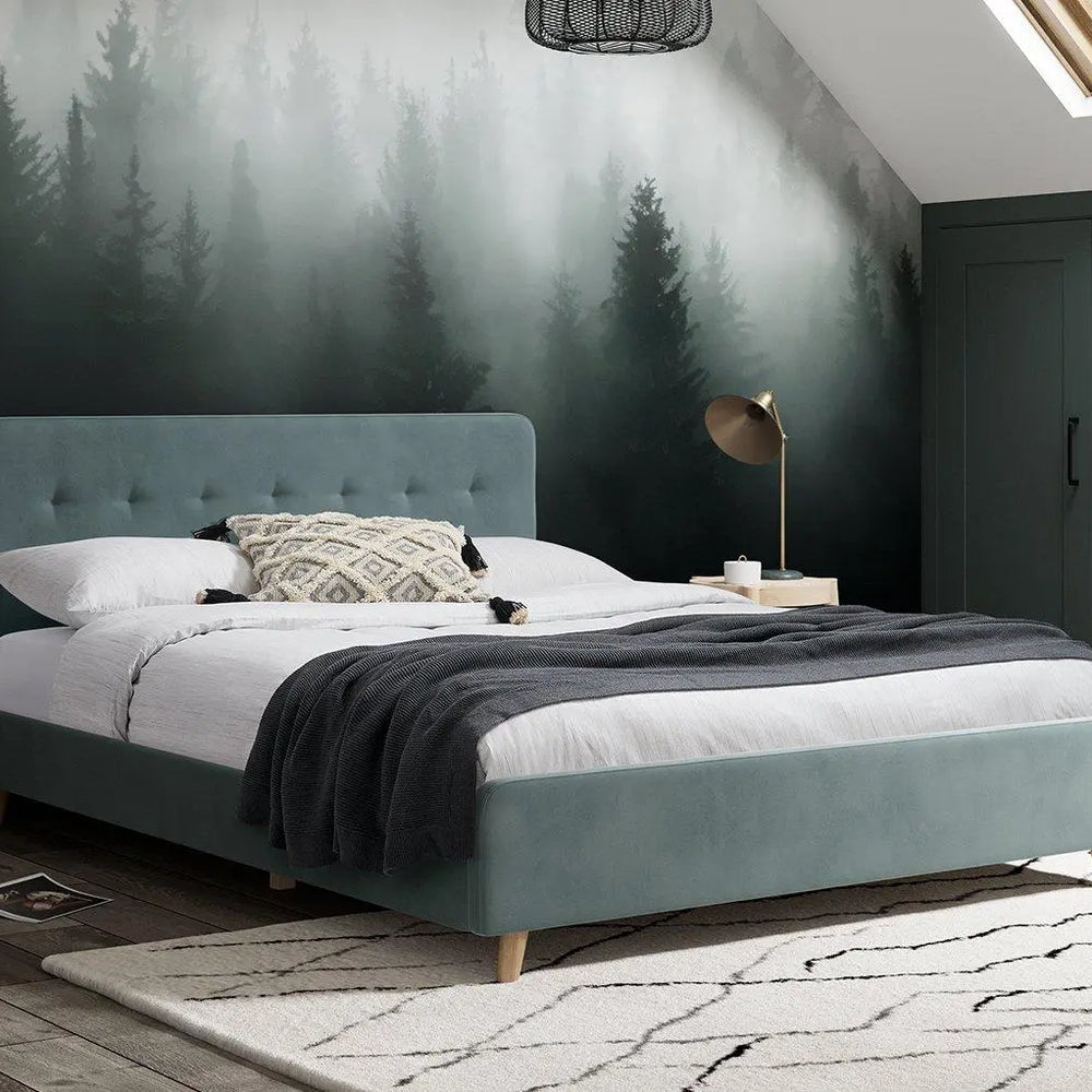 Emmerson Upholstered Bed Frame - Blue Dreams