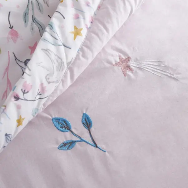 Enchanted Unicorn Quilted Bedspread Dunelm