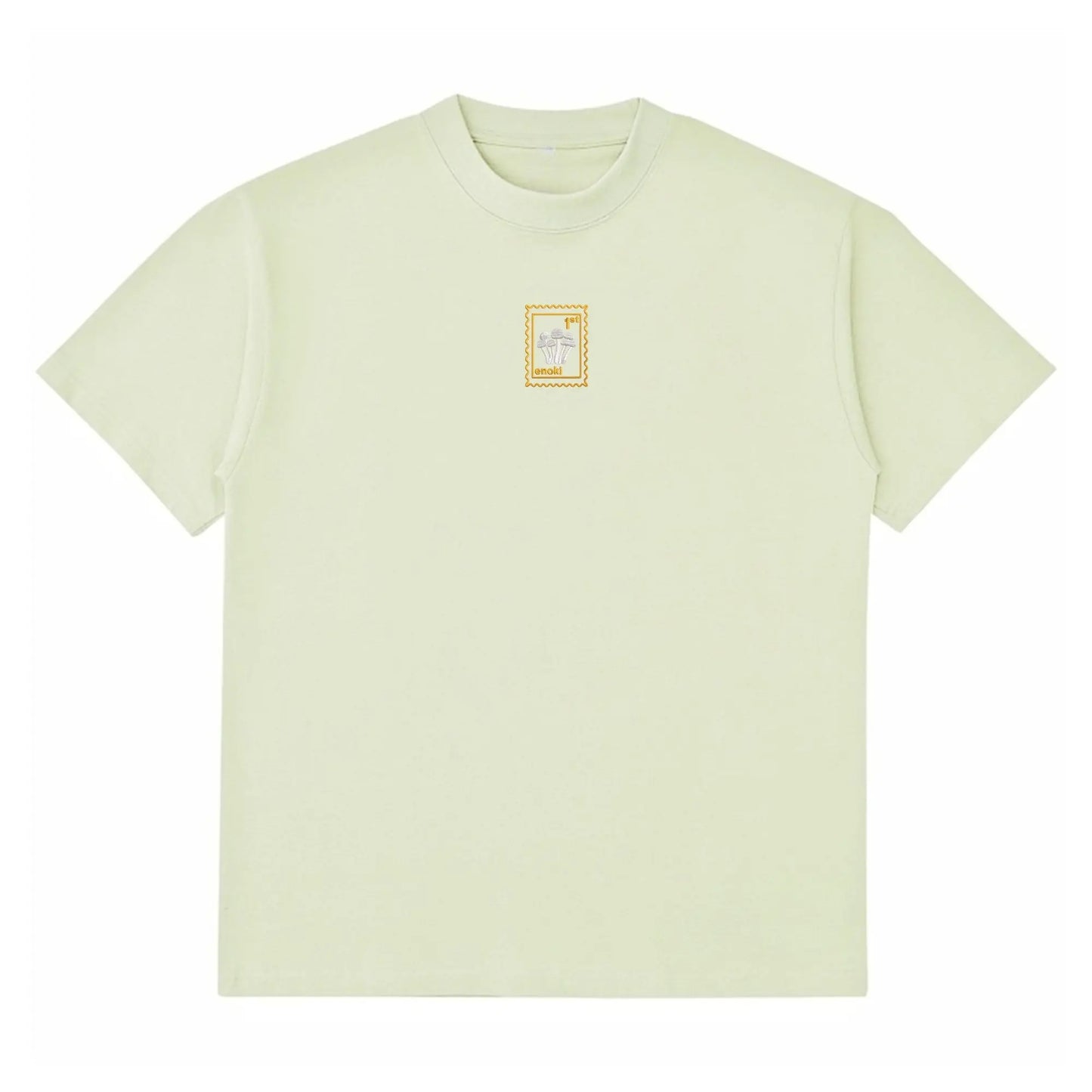 Enoki Mushroom - Oversized Unisex Premium T-Shirt - Pastel Green Freddyezgy