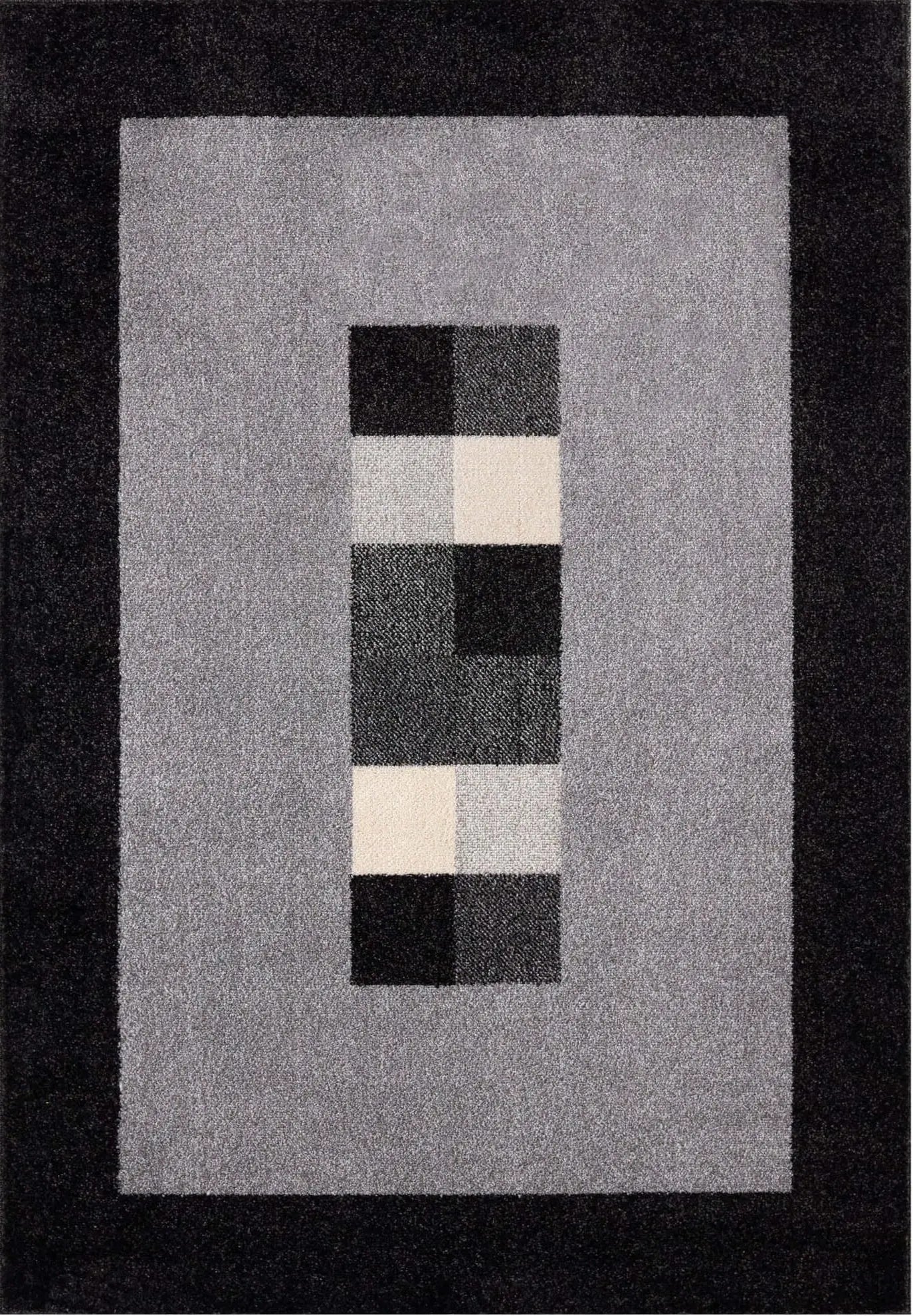 Ephesus Grey Black Rug | 7439GB The Rugs