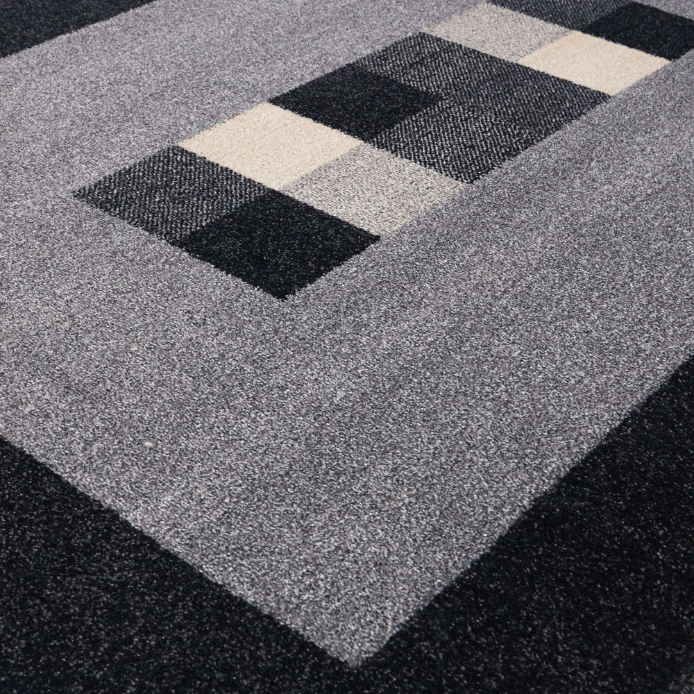 Ephesus Grey Black Rug | 7439GB The Rugs